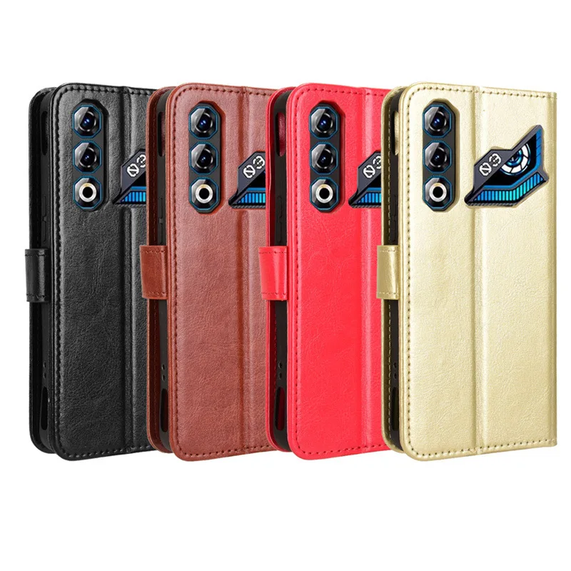 Leather Flip Case with Wallet and Kickstand - Elegant Protective Cover