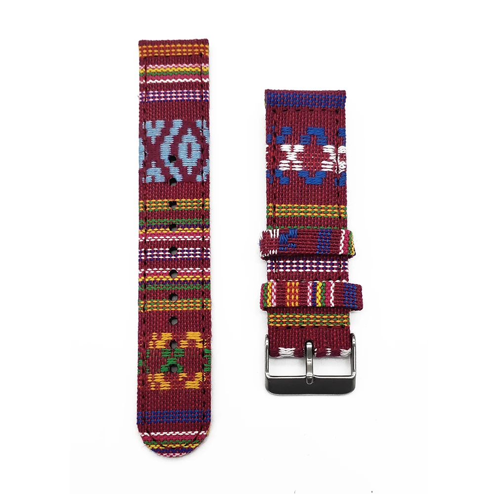Ethnic Style Vintage Retro Woven Nylon Wristband Replacement