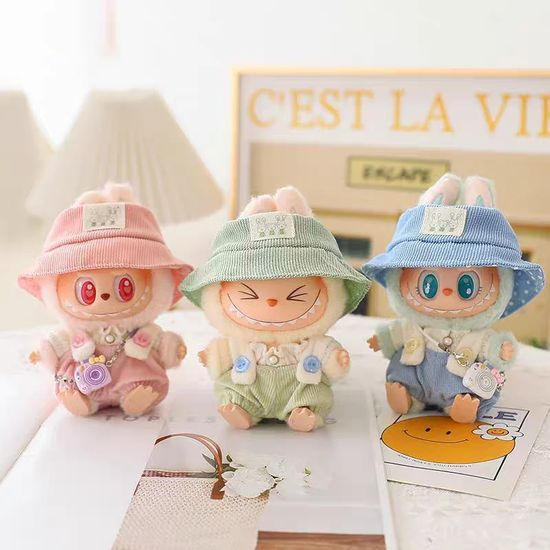 Ensemble Vêtements Sexy Lapin Rose Poupée Labubu 17cm