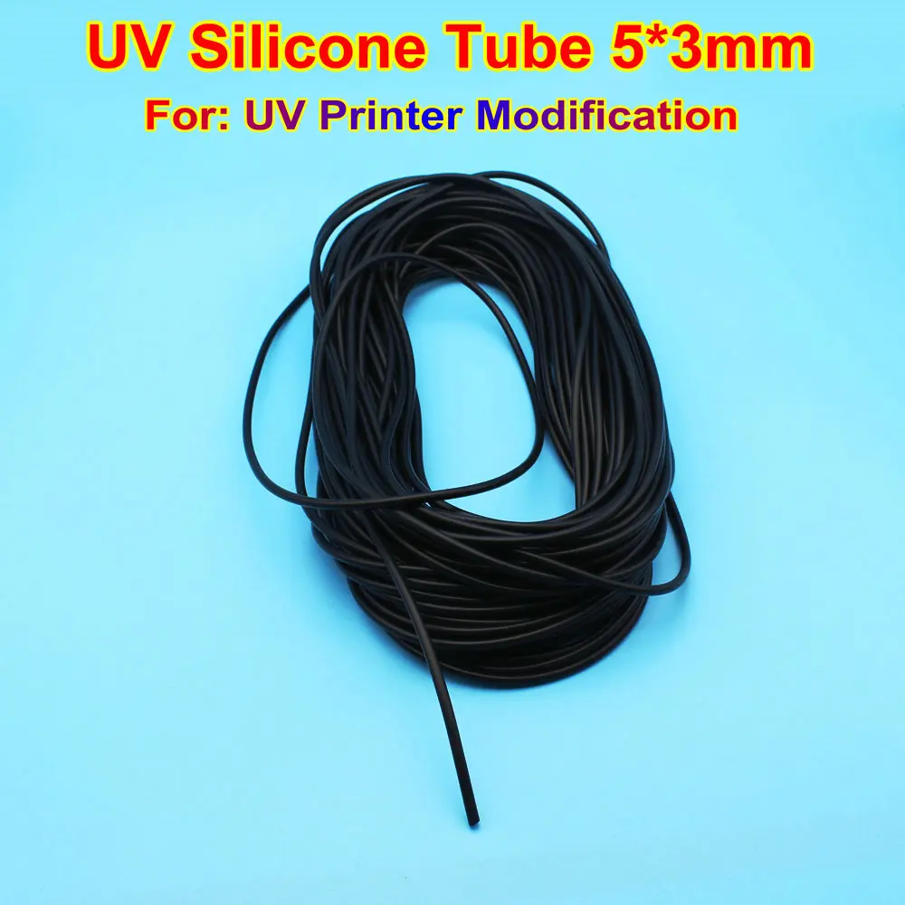 

UV DTF Printer Soft Silicone Tube Flexible Hose Silicon Pipe For UV AB Film Print Modify Tubing Single Row Line 5*3MM Hosing Kit