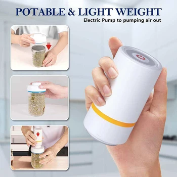 Mini Handheld Vacuum Pump Electric Vacuum Pump Automatic Sealing Pumping And Suction Dual-purpose 1