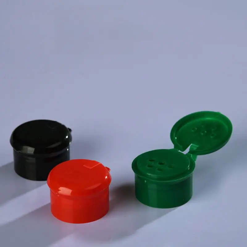 Spices Jars Plastic Bottle Kitchen Salt&Pepper Shaker Seasoning Container Barbecue Condiment Storage Box Lid Food Rack