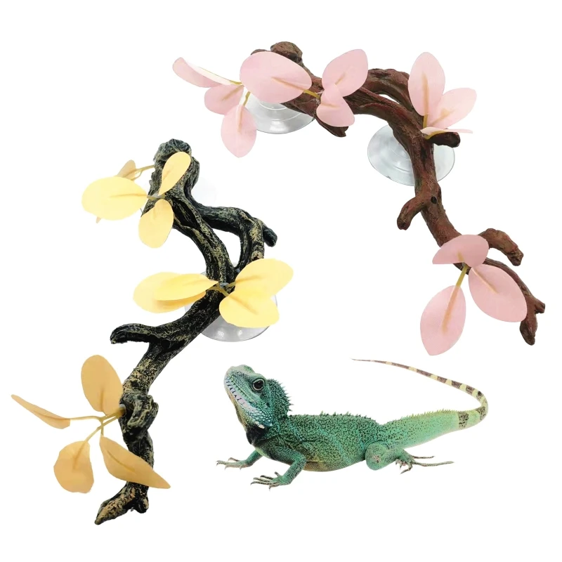 Terrarium Artificial Plant Ornament for Lizard Snake Resin Climbing