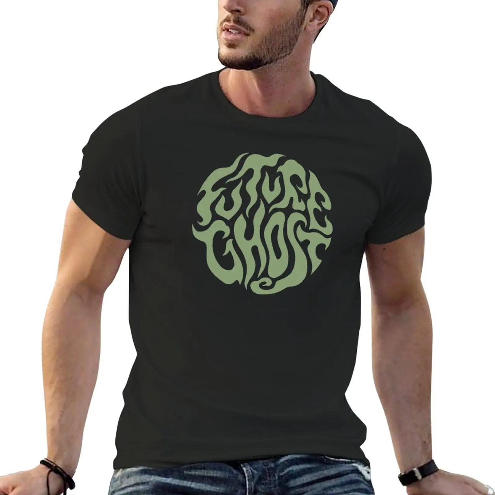 New Future Ghost Green T-Shirt Uomo Abbigliamento Ragazzi Animal Print Shirt Designer T Shirt Uomo