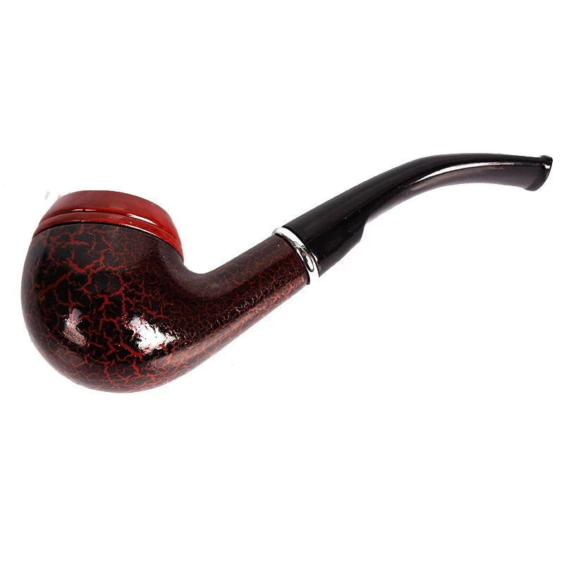 

New Printing Pattern Pipe Filter Smoking Pipes Herb Bakelite Tobacco Pipes Grinder Smoking Cigarette Holder