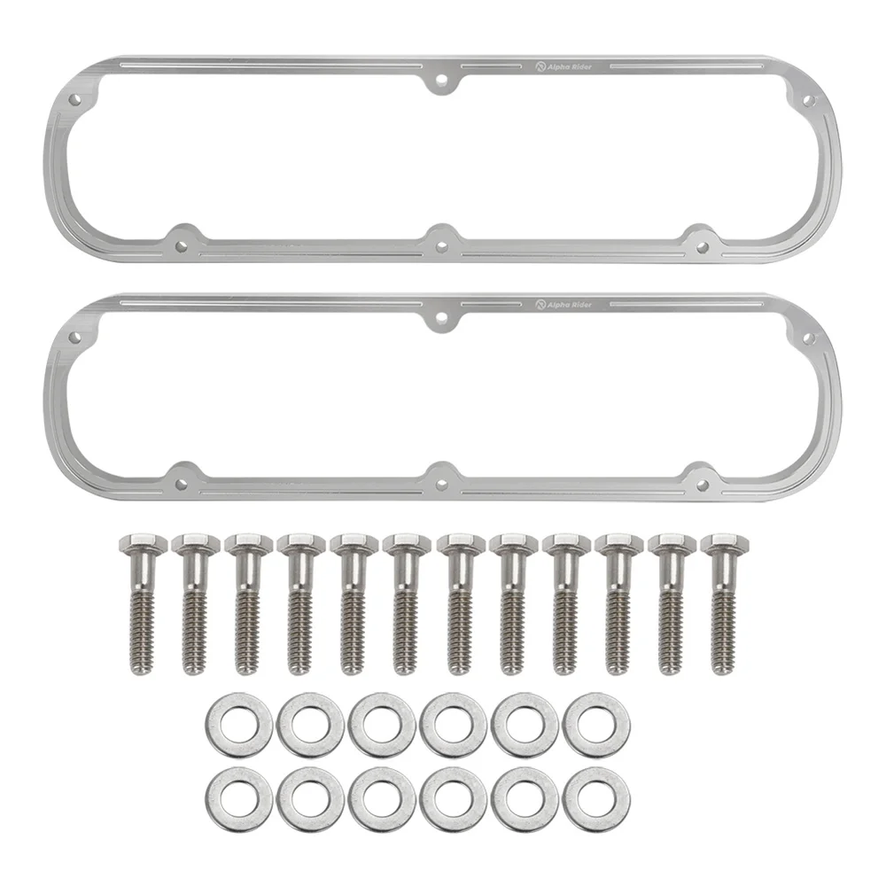 2pcs Car VALVE COVER SPACERS Automobile Components Replacement 1/2 INCH for FORD SMALL BLOCK 289 302 351W SBF ENGINES ALUMINUM
