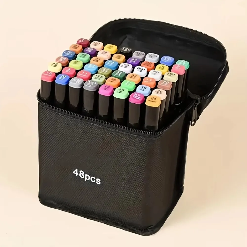 Oil Painting Marker Suit Children Fine Arts Quick Drying Watercolor Pen Double Headed Oil Based Painting Pens marker pen paint pen art pens