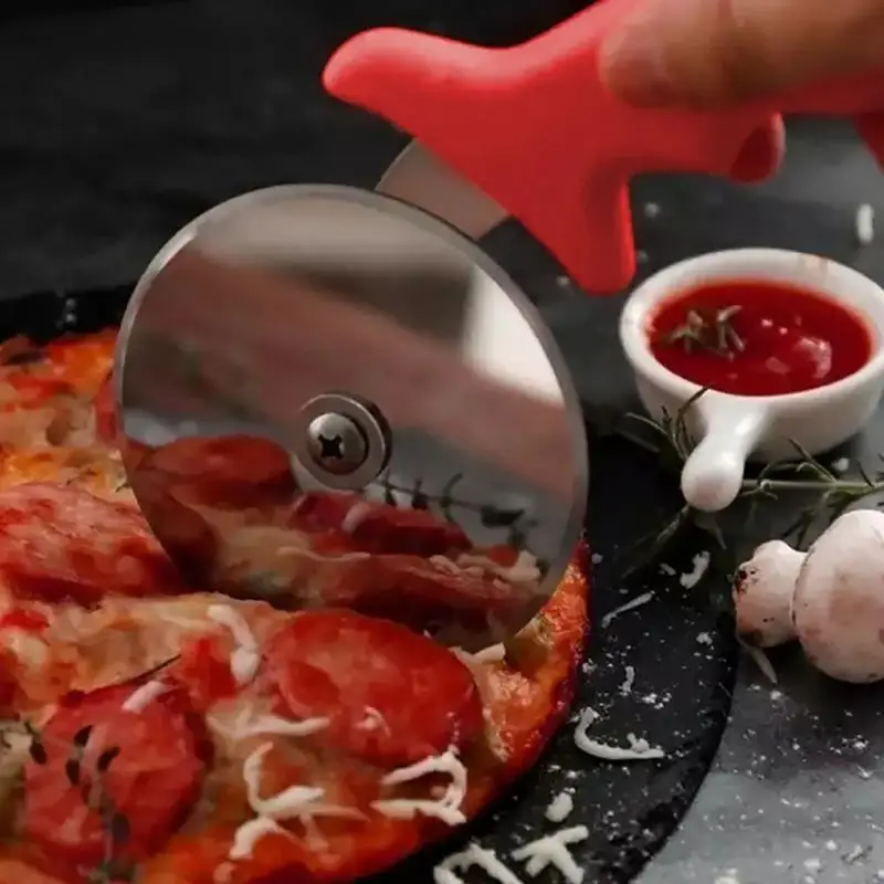 1Pcs Stainless Steel Circular Pizza Knife Roller Knife Pizza Cake Splitter Baking Utensils Kitchen Accessorie Cutting Tools