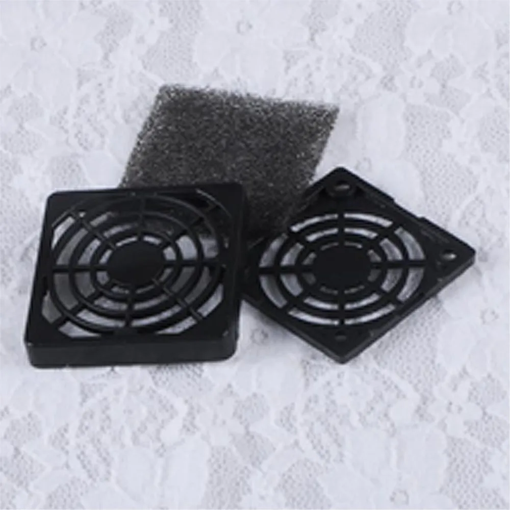 YCDC 40mm/80mm/90mm/120mm Black Plastic Mesh Dust Filter For PC Chassis Cooling Dustproof Guard Grill Protector Net Cover