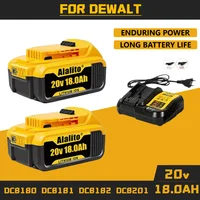 100% new For Dewalt DCB200 20V 18.0Ah Replacement Battery Compatible with For Dewalt 20V 18 v and 20 Vot Tools For Dewalt 1