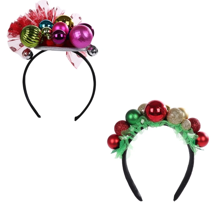 

Christmas Accessories Headwear Festive Bells Headband Holiday House Decoration