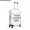 Custom Customize Logo Luggage Cover Elastic Your Design Here Travel Suitcase Protective Covers Suit For 18-32 inch 2