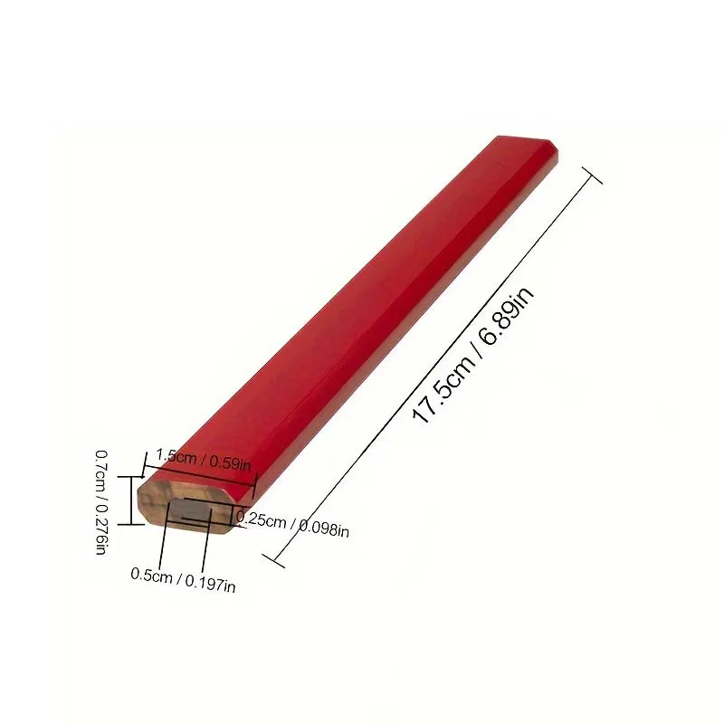 10 Woodworking Pencils, Suitable for Learning, Office Use, Classroom Rewards, Doodling, Marking, Furniture Marking, Wall Drawing, Paper Sketching, Etc - 3