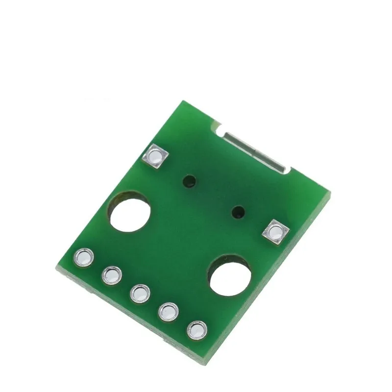 10-50개/몫 마이크로 USB-DIP 암 소켓 타입 B, 5핀 마이크로 USB, 표면 실장형 스루홀 어댑터 보드