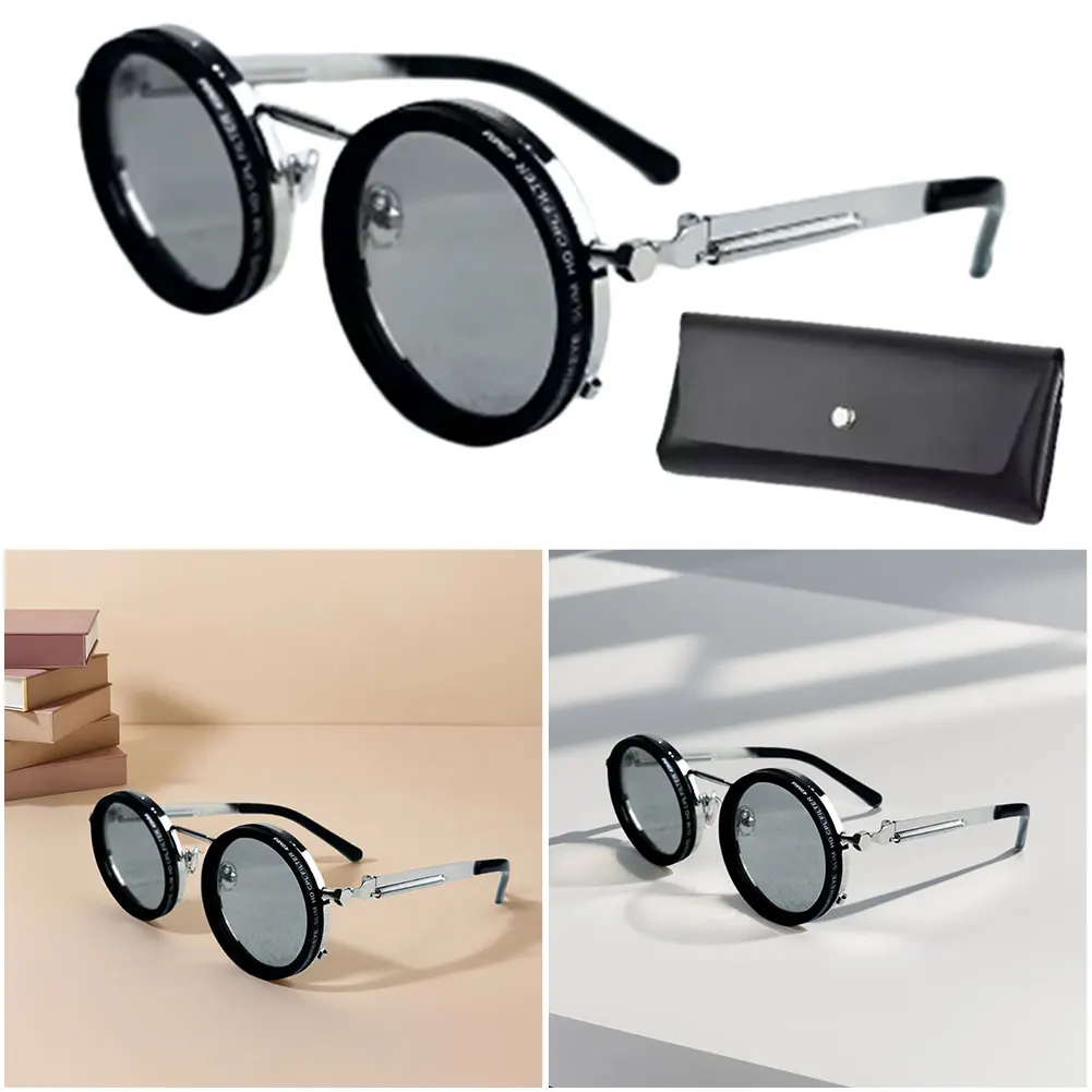 Fishing Rounded Polarized Glasses ND Filter Lenses Retro Glasses Polarized Sunglasses for Men Driving Fishing