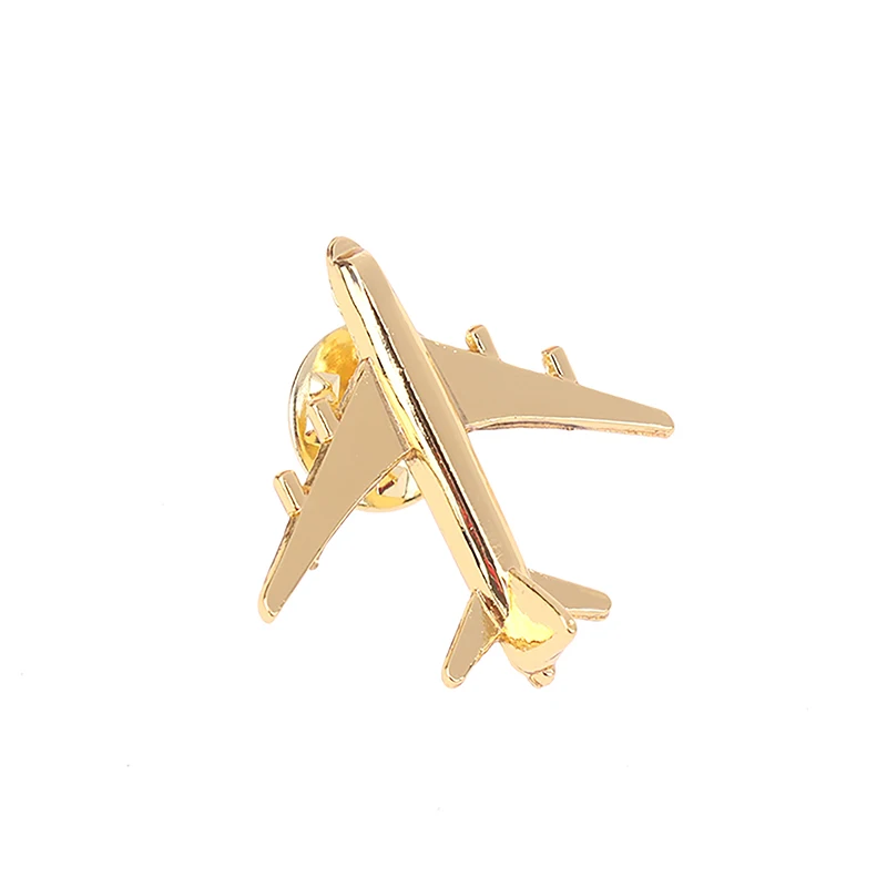 Airplane Brooch Metal Alloy Badge Vintage Pin Buckle Jewelry Accessories