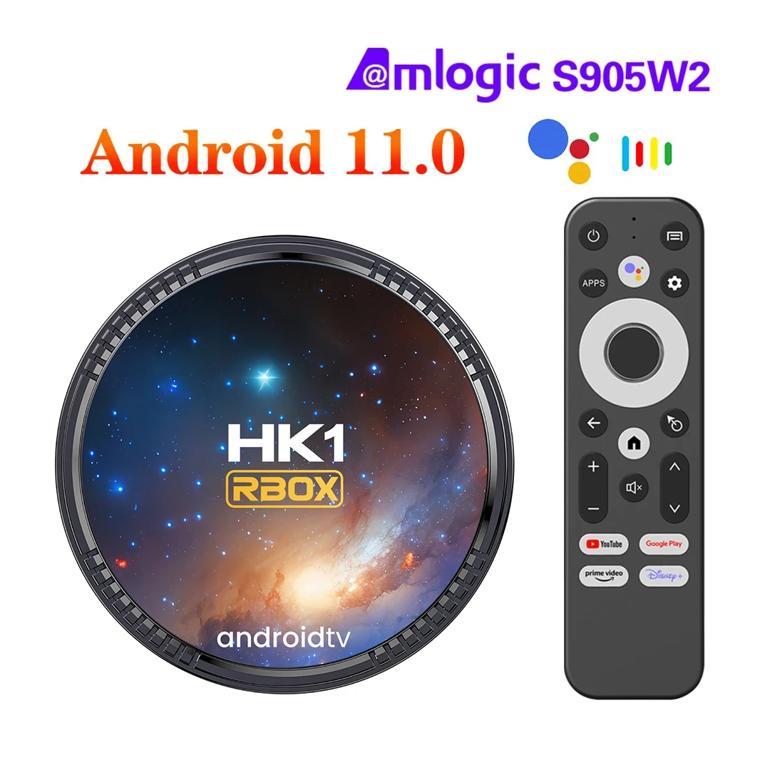 IDEALROYAL TV Box Android 11.0, 4GB RAM 32GB ROM, Processore S905W2 Quad-Core, WiFi 2.4/5GHz, Bluetooth 5.0, 4K HDMI2.1