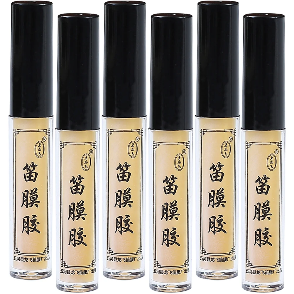 

6 Bottles of Professional Flute Fittings Flute Liquid Colloid Flute Membrane Tools