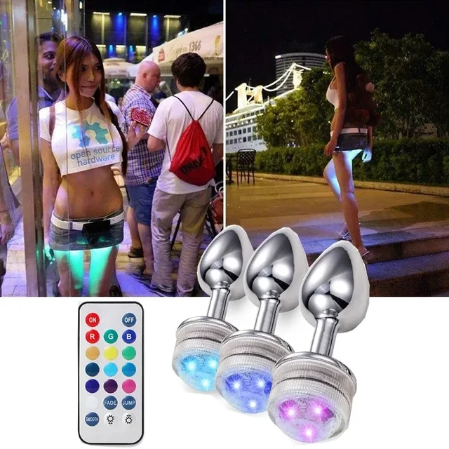 Erwachsenen Tagebuch Anal Plug Fernbedienung LED Basis Sex Prostata Massage glatte Buttplug Produkte Anal Dildo/Expander/Zeug 1