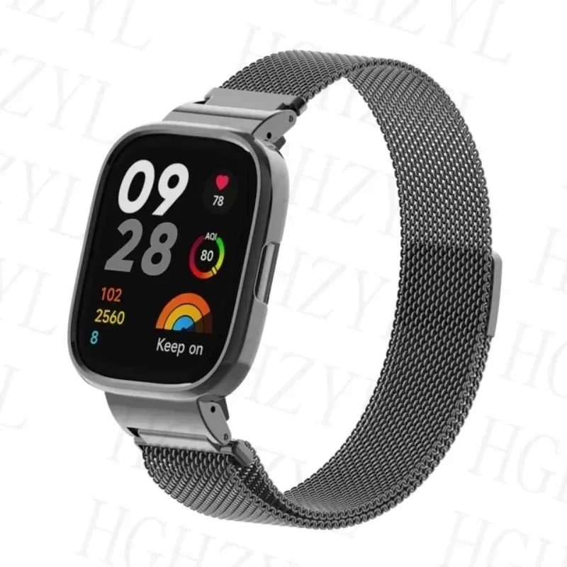 Premium Metal Bracelet and Magnetic Loop Strap with Protective Case