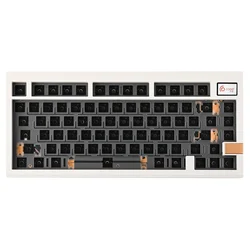CIDOO V75 Plus 75% Gasket-mounted VIA-programmable Bluetooth 5.1/2.4G Wireless & Type-C Wired Barebones Kit Screw-in Stabilizers