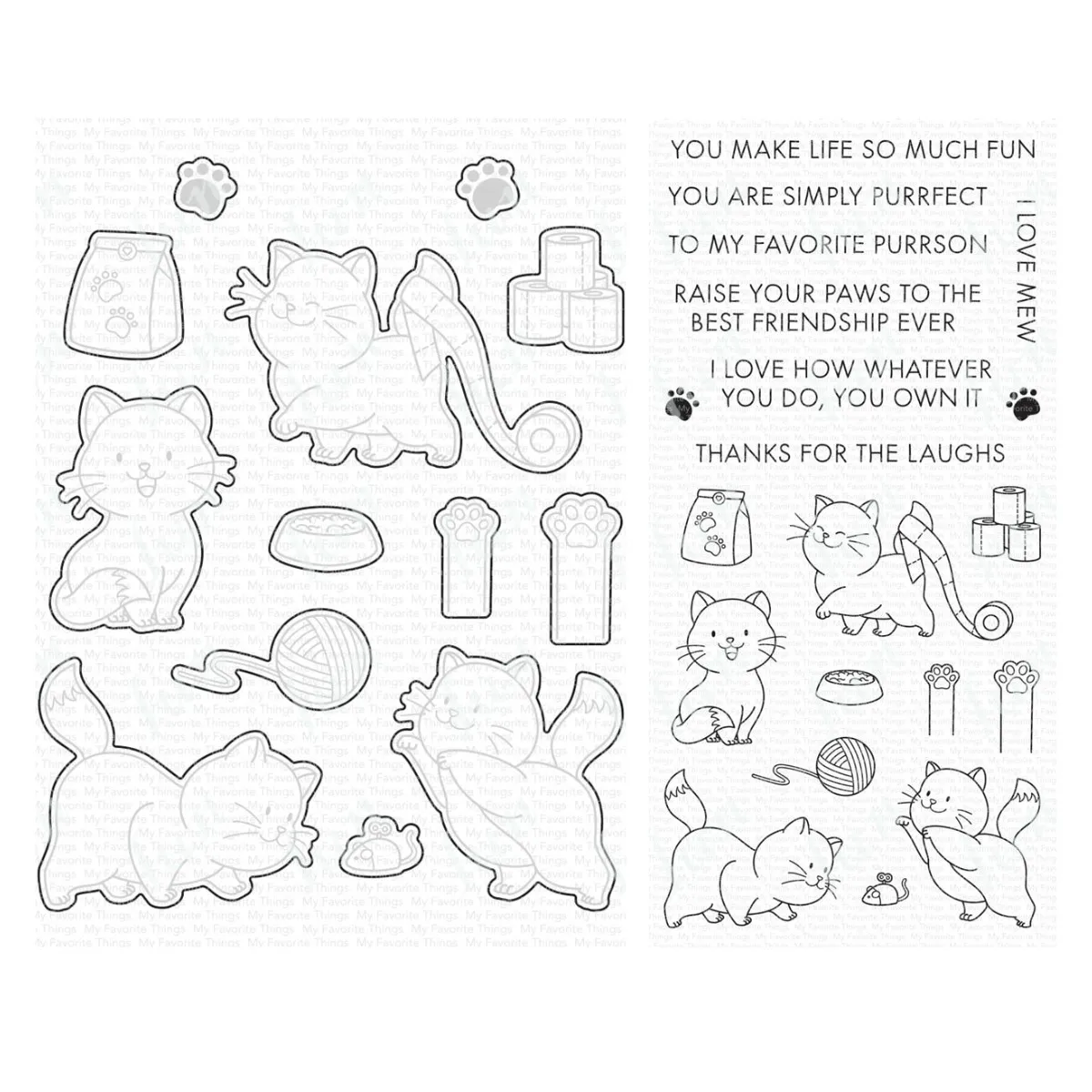 

2023 New Catitude Cutting Dies Clear Stamps for Diy Scrapbooking Photo Album Decoration Embossing Paper Cards Handcrafts Folder