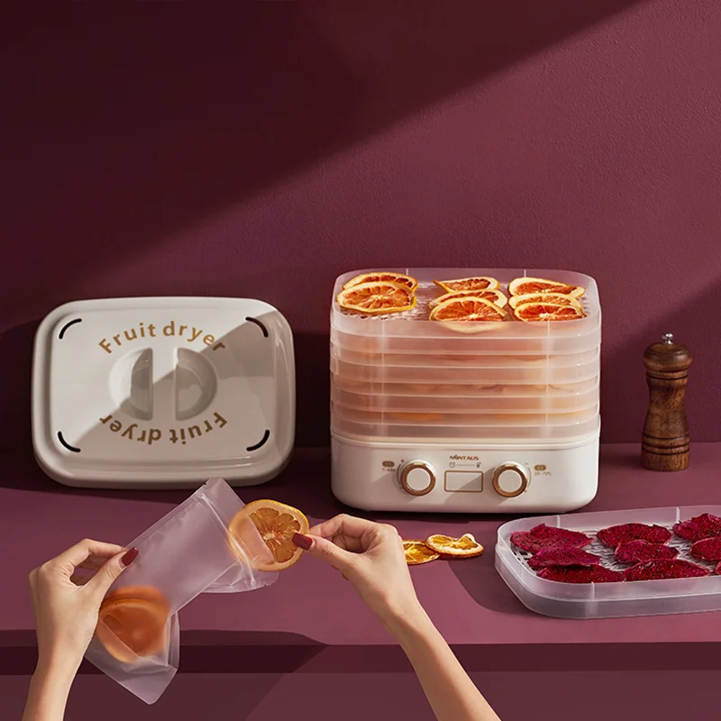 110V 220V 5 Layers Intelligent Fruit Dryer Food Dehydrator Fruit Vegetable Meat Scented Tea Dehydrated Pet Snack Drying Machine