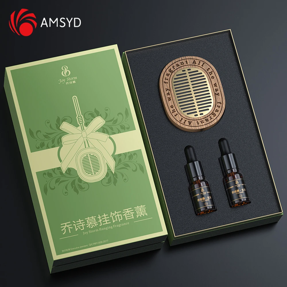 

Car mounted fragrance pendant Hanging Rearview Mirror Ornament Air Freshener For Essential Oils Diffuser Fragrance