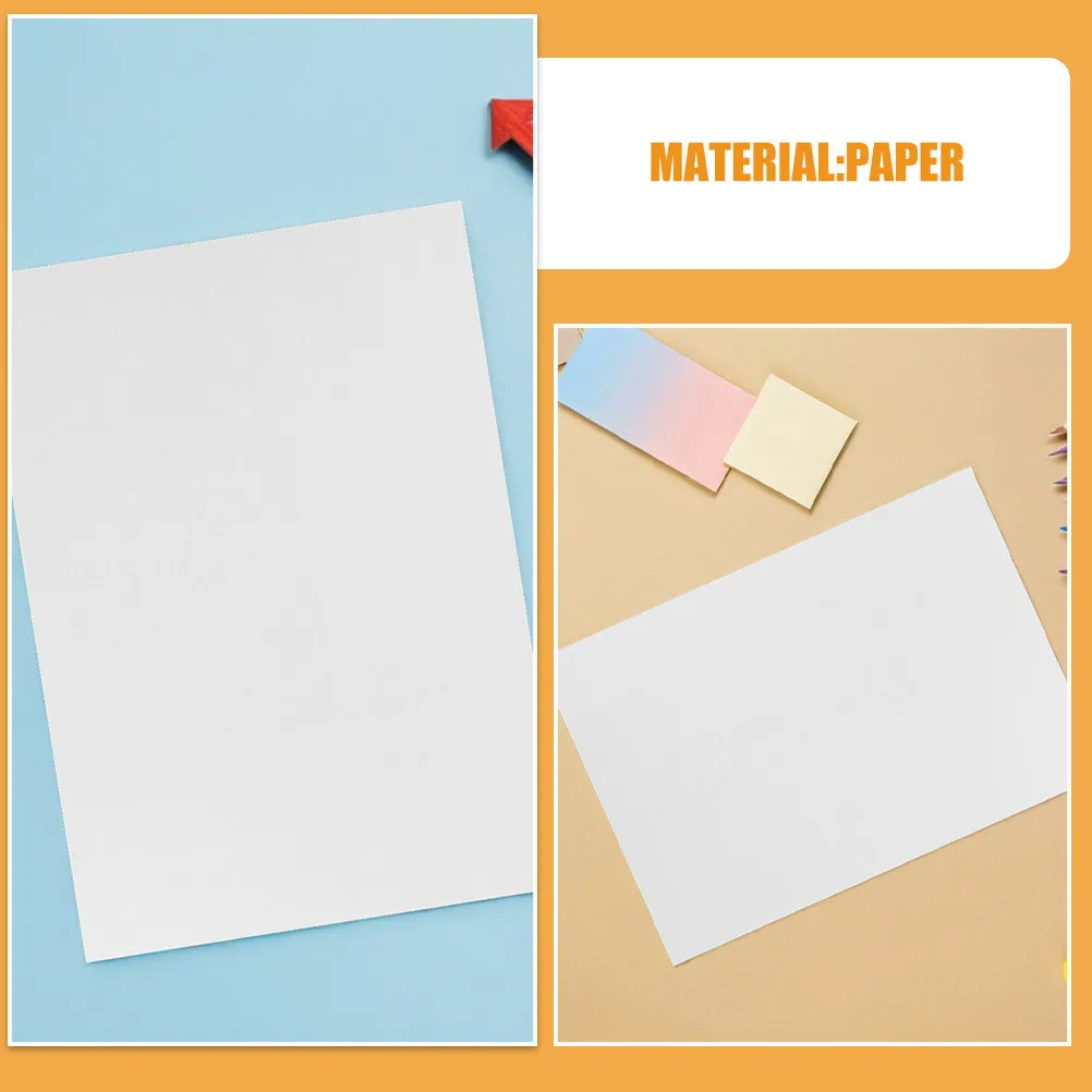 100Pcs 수채화 아티스트 종이 그림 그리기용 공예 종이 시트 미술 용품 ??스케치용 수채화 패드