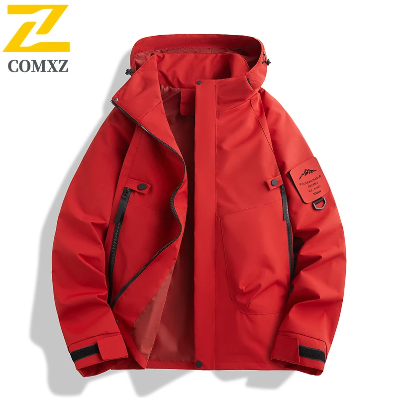 EiAO Windbreaker  Hooded  Waterproof Windproof Outdoor Coat for Hiking Camping Fishing Youth Streetwear Lightweight Rain Jackets