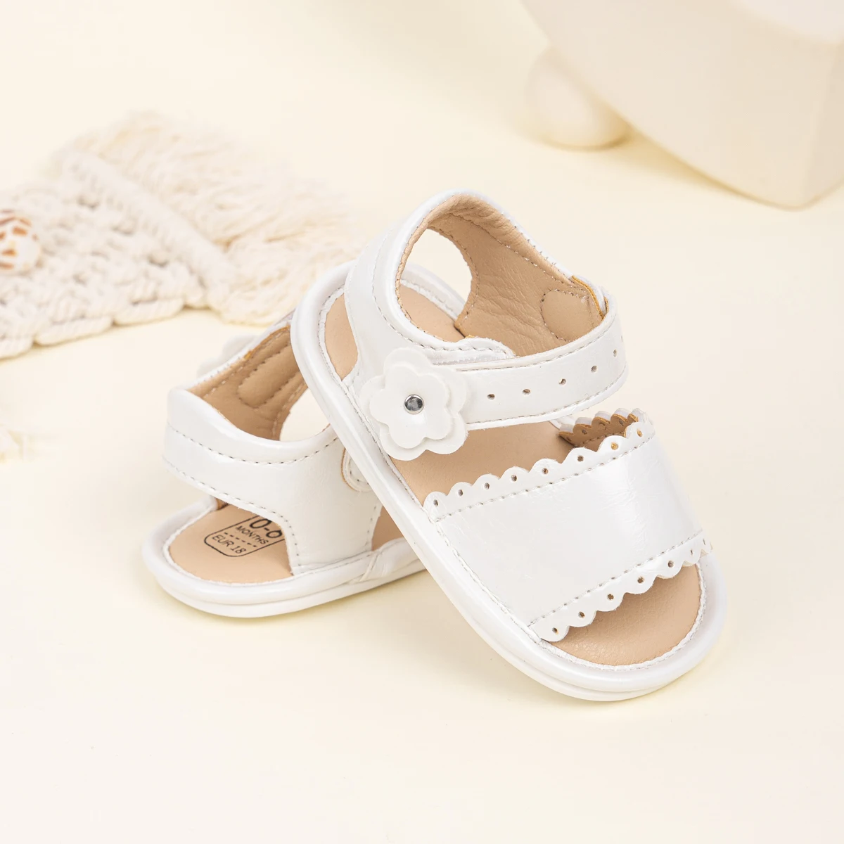 Baby Sandals Summer New Flower Beach Shoes Breathable Fashion Casual Shoes Rubber Soles Non-Slip Toddler