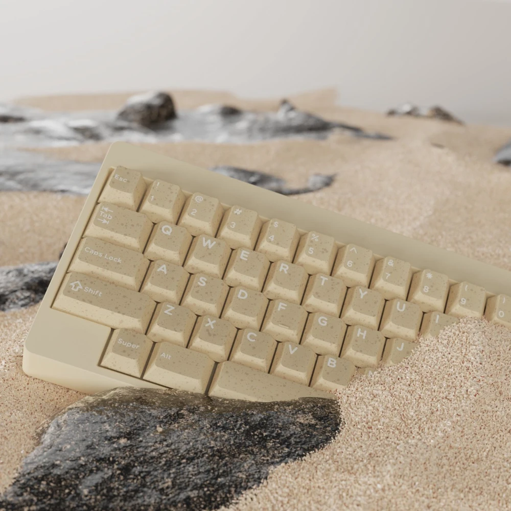 Gmk Cyl Dune Tema Keycap Conjunto Completo Abs Personalizado Sandy Grain Tampão de Teclado Perfil Cereja Acessório Teclado Mecânico - Imagem 3