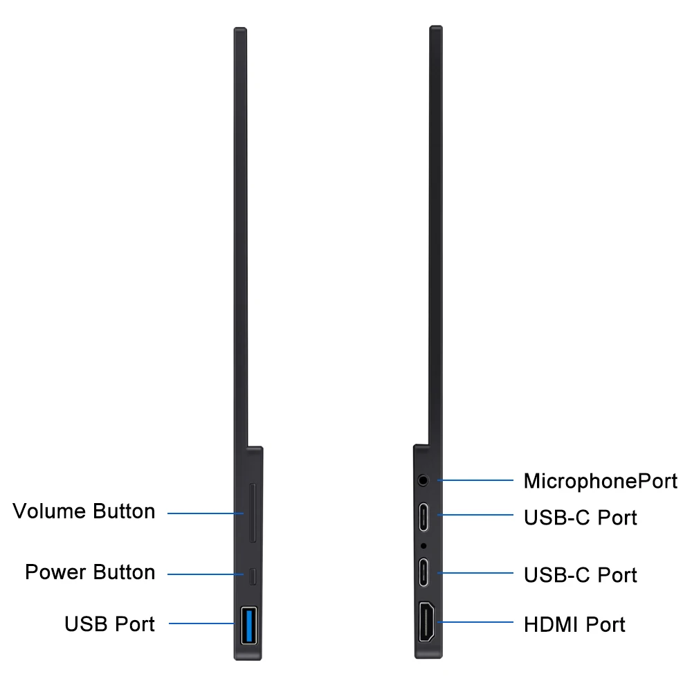 Eyoyo PC PS4 Xbox ġ LCD ̹ , HDMI USB-C Է, ޴ ũ г, 15.6 ġ, 4K ġ ũ, 13.3 ġ