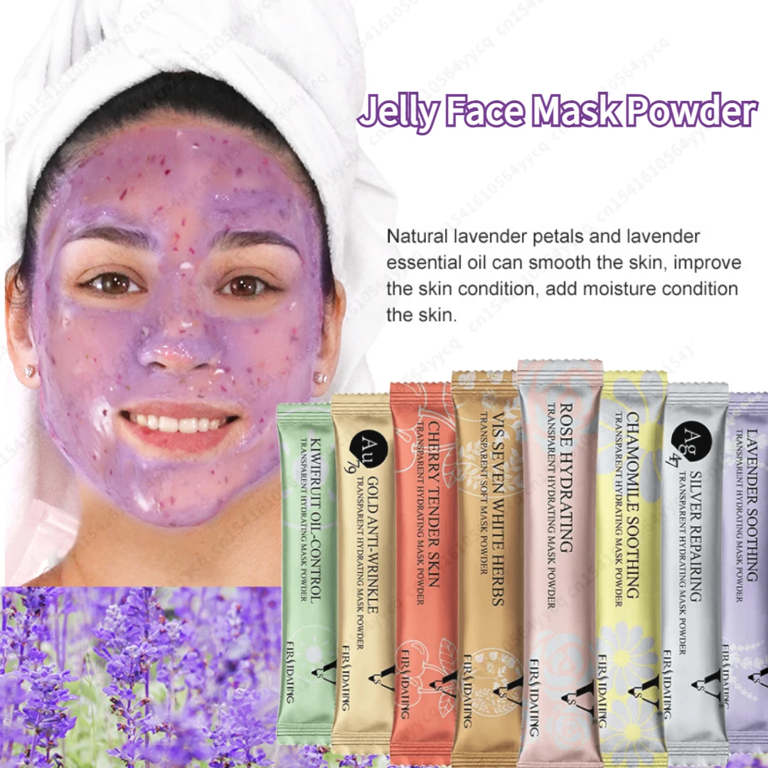 Natural Soft Hydro Jelly Face Mask Powder Series Rose Whitening Aloe Vera Mask DIY Rubber Facial SPA Jelly Mask Facial Skin Care series 2 red rose