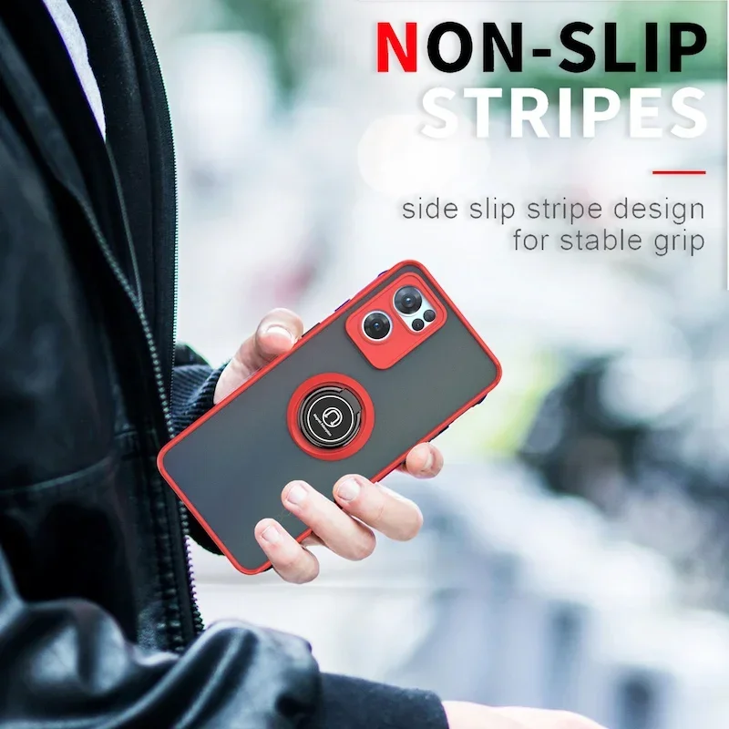 Durable Ring Holder Phone Case with Anti-Shock Protection – Versatile Back Cover