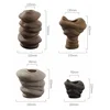 Ceramic Vase Stripe Winding Pattern Flower Vase Porcelain Crafts Flower Arrangement Accessories Home Furnishing Decoration 5