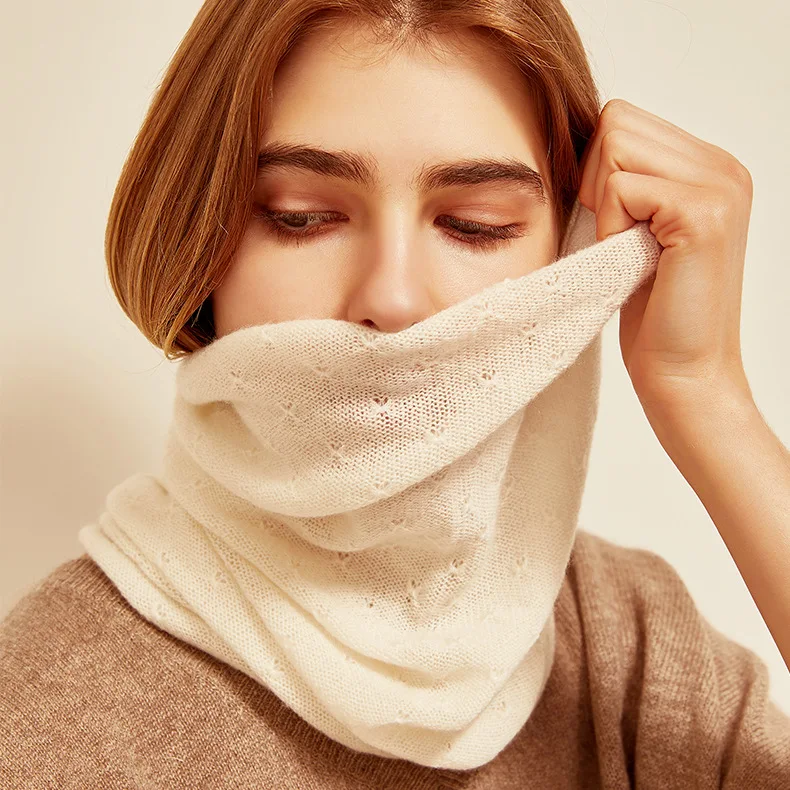 Autumn and Winter ladies new cashmere knitted thin scarf chicken claw pattern bandana warm scarf parent-child small scarf