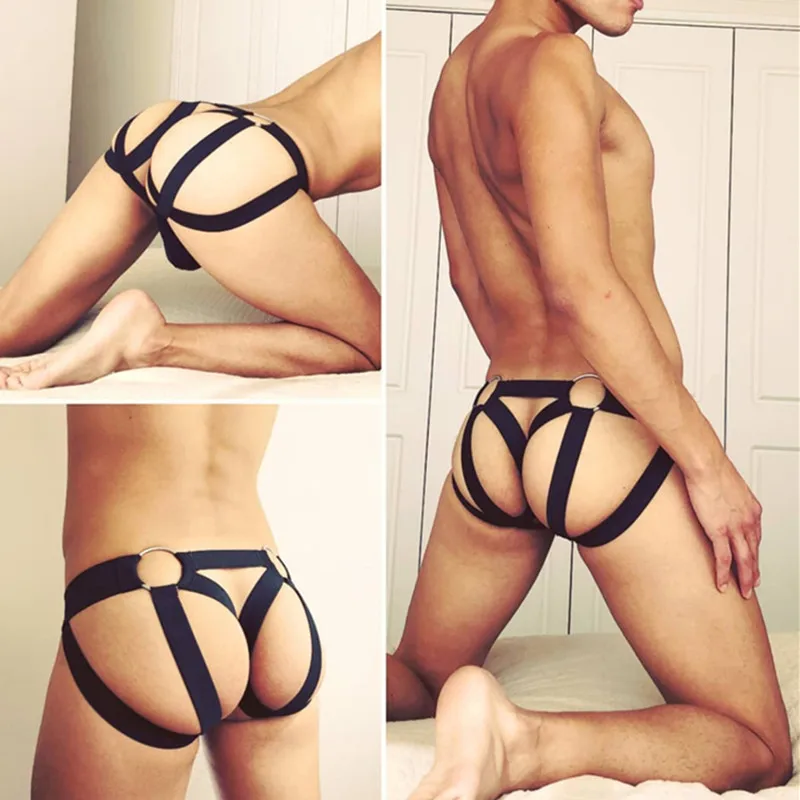 

Gay Jockstrap Men Underwear Lingerie Hot Sexy Thongs Strings Sissy Fetish Harness Straps Garter Thongs G-strings Erotic Costumes