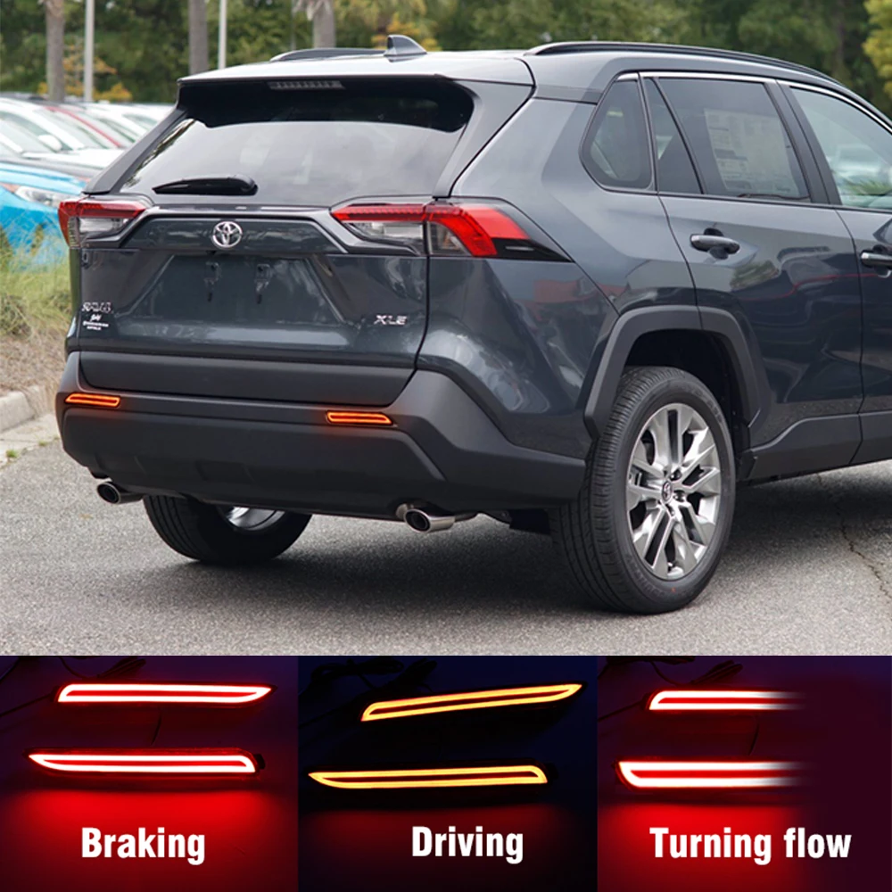 OKEEN 2 шт. светодиодный светильник отражателя заднего бампера для Toyota RAV 4 2019 2020 2021
