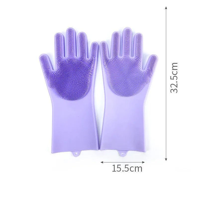Pet Grooming Cleaning Gloves Silicone Glove Pet Hair Deshedding Brush Comb Dog Cat Bathing Shampoo Glove Massage Cleaning Brush