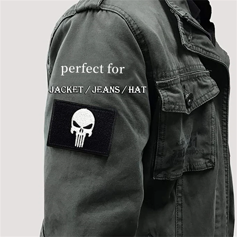 Army Punk Letters Labels Black Patches for clothes iron on stickers clothes  Patch badges DIY Jacket Jeans Embroidery - AliExpress