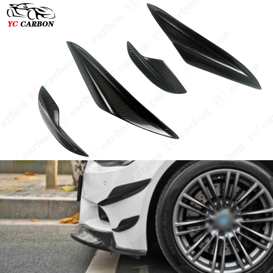 Per Bmw Serie 3 M3 E90 E92 93 Paraurti Anteriore Per Auto In Fibra Di Carbonio Wind Knife Splitter Spoiler Canard Air Knife Surround Trim Body Kit