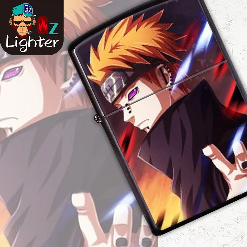 Naruto Metal Kerosene Lighter Anime Cartoon Uchiha Itachi Windproof Fun Smoking Ligniter Accessories Man Woman Creative Gift 5 Naruto Metal Kerosene Lighter Anime Cartoon Uchiha Itachi Windproof Fun Smoking Ligniter Accessories Man Woman Creative Gift 5