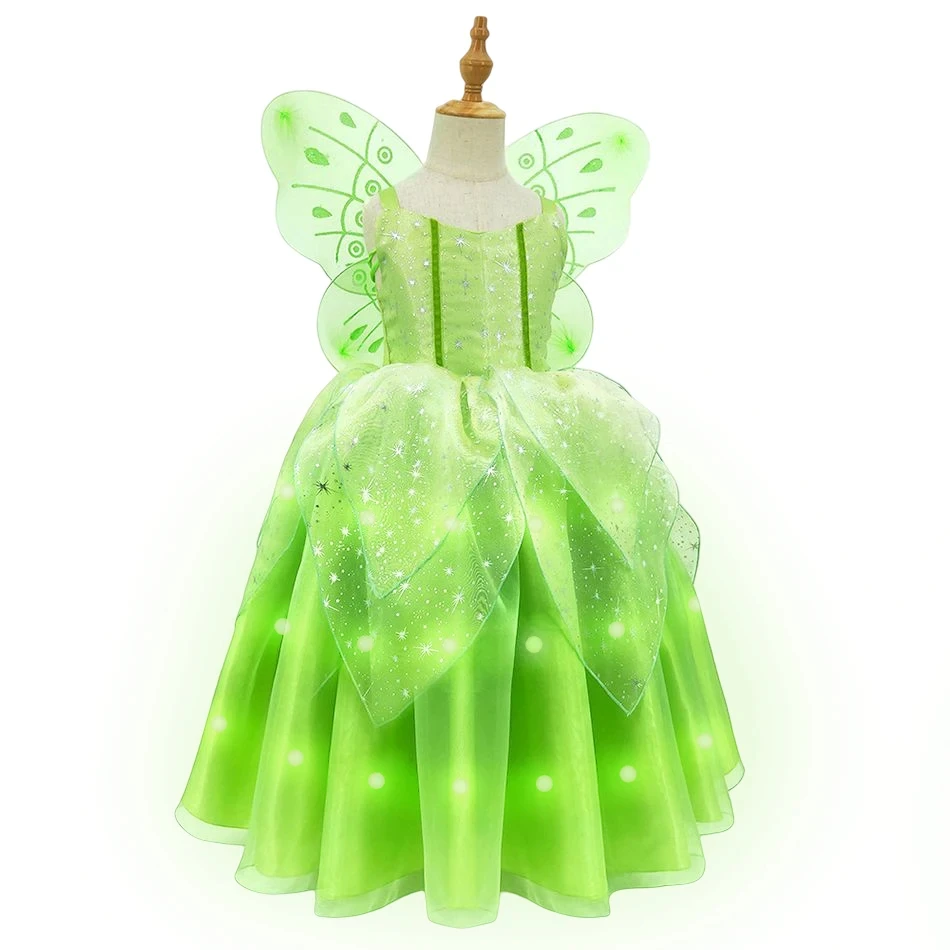 thumbnail image 1 of Vestido de princesa con luz LED para niña, ropa de fiesta de piruleta, disfraz de Cosplay de Prium, vestido de Año Nuevo de 2 a 10 años, 2023, 1 of 5