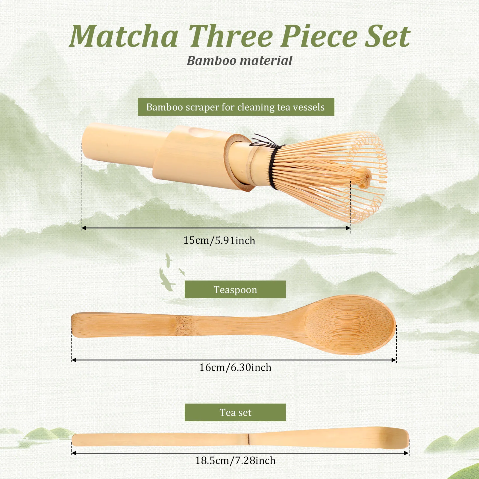Tea Set Japanese Tea Set Matcha Whisk (Chasen) Spoon And Scoop (Chashaku) Brush Matcha Bamboo Tool Accessories