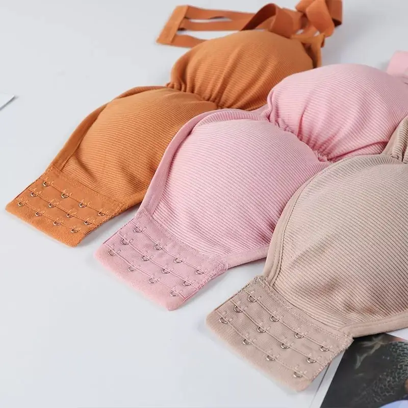 New Seamless Women Tube Tops Strapless Sexy Bra Crop Top Back Closure Bandeau Top Underwear Female Strapless Bra Wrap