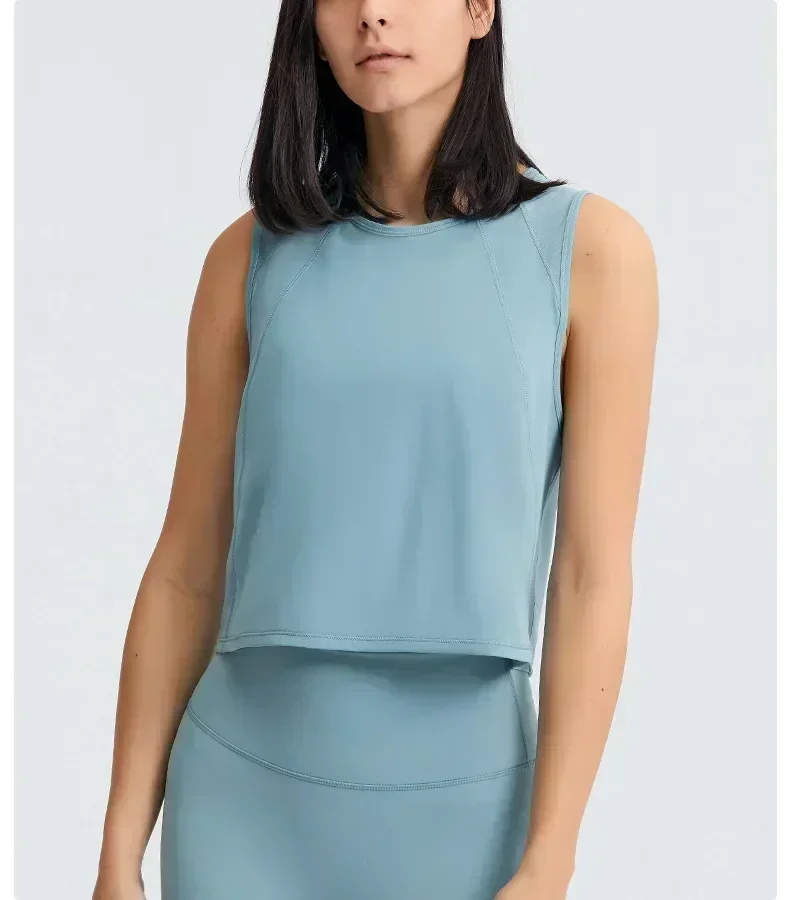 Description Picture 5 of itemLemon Buttery Soft Yoga Vest For Women Loose Fit Workout Tank Top Gym Wear Sleeveless Back Hollow Out Sportswear Sport Shirts