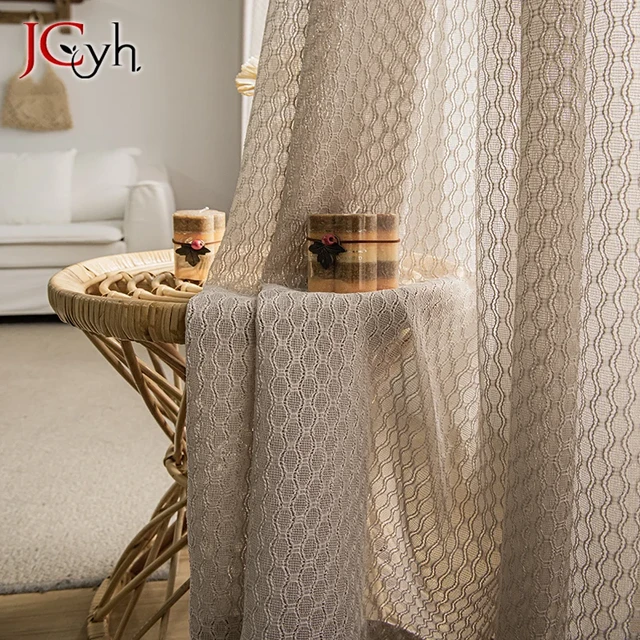 Tende moderne in Tulle grigio a strisce verticali per soggiorno tenda  trasparente per camera da letto tende trasparenti tende da finestra in  Voile - AliExpress