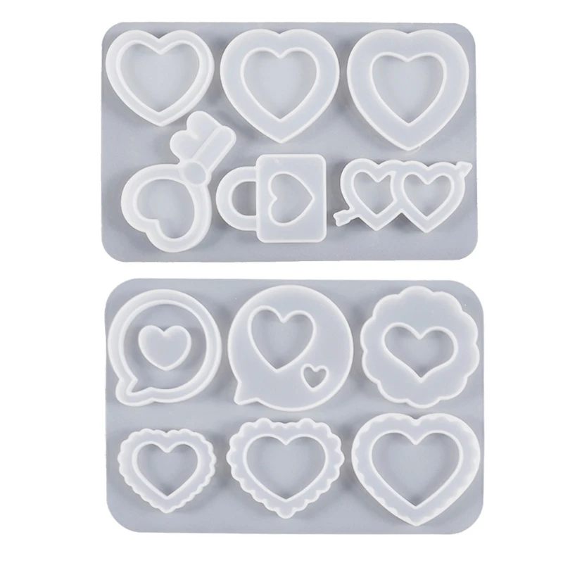 

Crystal Droplet Resin Mold Keychains and Pendants Making Silicone Mold Dropship