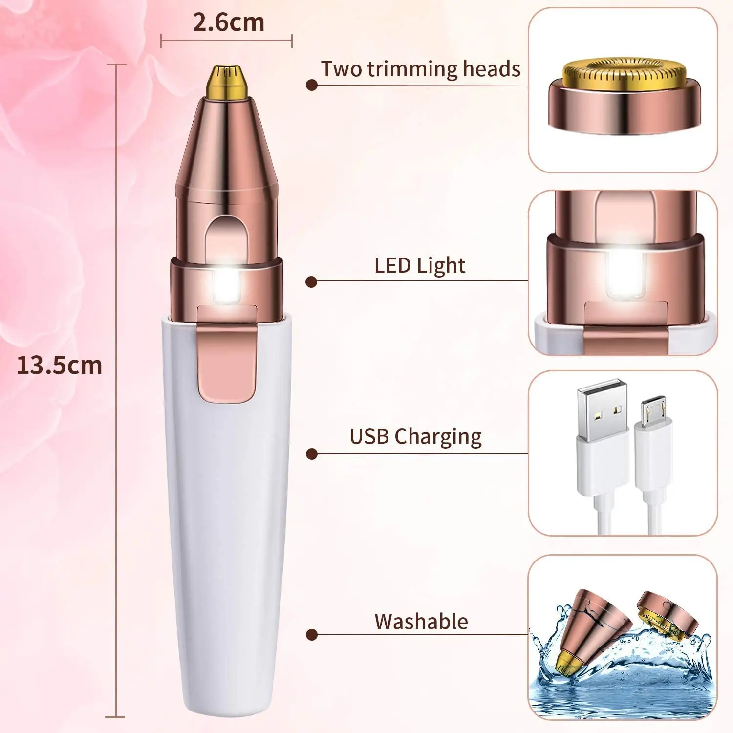 Rechargeable 2 IN 1 Electric Epilator Painless Hair Remover Shaver Eyebrow Shaper Facial Leg Armpit Bikini Portable Trimmer electric epilator hair remover